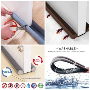 LONTIME Soundproof Foam Seal Strip Door Bottom Weatherstrip